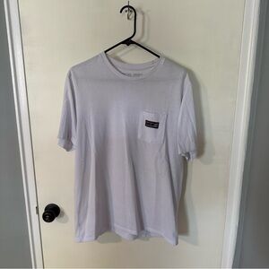 Patagonia White Short Sleeve Tee with Pocket M